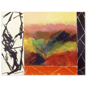 Ronnie Landfield  Railroad Gate  1989 Aluminum Print