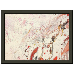 Cy Twombly  Ferragosto III Premium Metal Framed Art Print / Poster