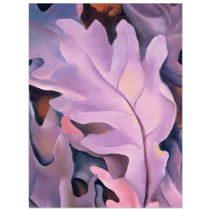 Georgia OKeeffe  Purple Leaves Wood Print