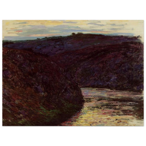 claude monet  Valley of the Creuse Wood Print
