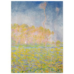 claude monet  Springtime Landscape Fine Art Poster / Art Print