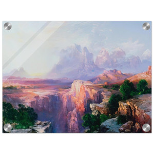 Thomas Moran  Rock Towers of the Rio Virgin Acrylic Print