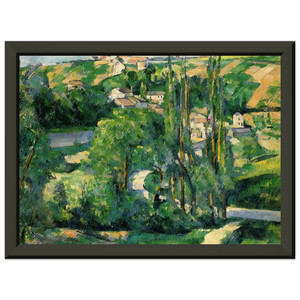 Paul Cezanne  Cote du Galet at Pontoise Premium Metal Framed Art Print / Poster