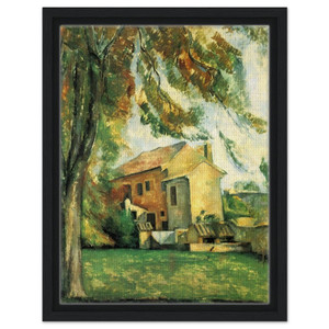 Paul Cezanne  The pond of the Jas de Bouffan Framed Canvas