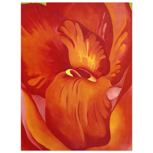 Georgia OKeeffe  Canna Red and Orange Aluminum Print