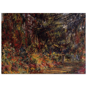 claude monet  Path at Giverny Fine Art Poster / Art Print