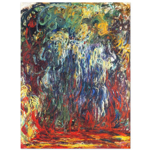 claude monet  Weeping Willow Giverny Aluminum Print