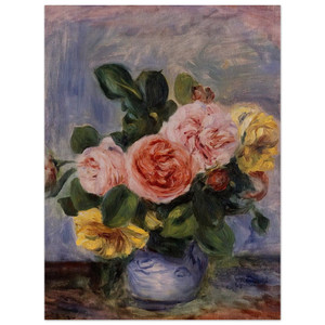 PierreAuguste Renoir  Roses in a Vase N2 Wood Print