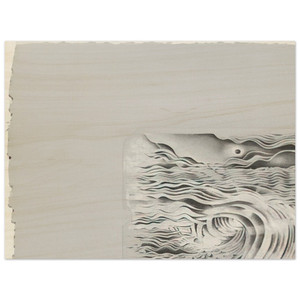 Lee Bontecou  STUDY FOR AN UNTITLED PRINT 1982 Wood Print