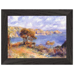 PierreAuguste Renoir  View at guernsey Premium Wooden Framed Art Print / Poster
