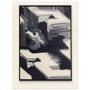 Gerhard Richter  TOWNSCAPE 1968 1 Wood Print