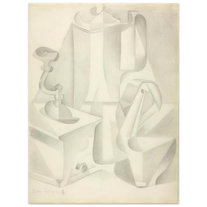 Juan Gris  STILL LIFE WITH COFFEE MILL 1916 Aluminum Print