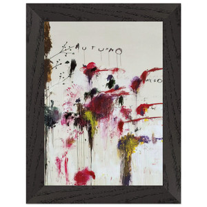 Cy Twombly  Quattro Stagioni II Autunno Premium Wooden Framed Art Print / Poster