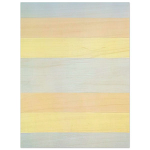 Agnes Martin  With My Back to the World Wood Print