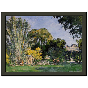 Cezanne Trees of Jas de Bouffan Premium Metal Framed Art Print / Poster