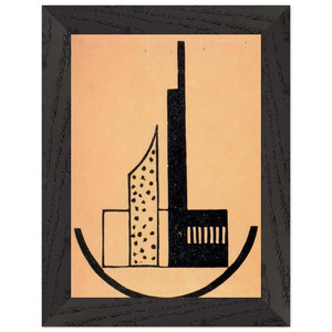 Laszlo MoholyNagy  The storm Premium Wooden Framed Art Print / Poster