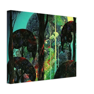 Eyvind Earle  Fired by Sun Canvas