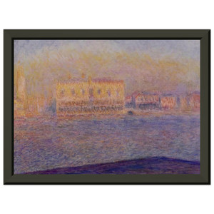 Monet Doges Palace San Giorgio Maggiore Premium Metal Framed Art Print / Poster