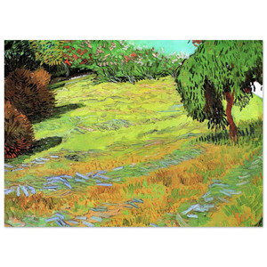 Vincent van Gogh  Sunny Lawn in a Public Park Fine Art Poster / Art Print