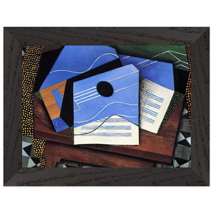 Juan Gris  GUITAR ON A TABLE 1915 Premium Wooden Framed Art Print / Poster