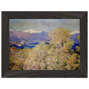 Claude Monet Antibes Salis Gardens Premium Wooden Framed Art Print / Poster