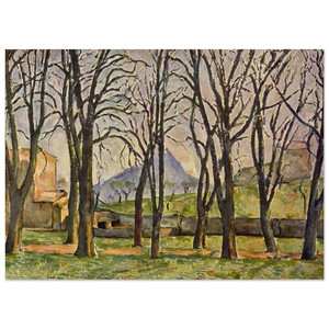 Paul Cezanne  Chestnut Trees at the Jas de Bouffan Fine Art Poster / Art Print