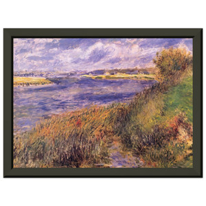 PierreAuguste Renoir Banks of the Seine at Champrosay Metal Framed Print