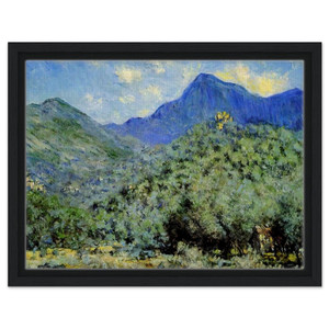claude monet  Valley Bouna near Bordighera Framed Canvas
