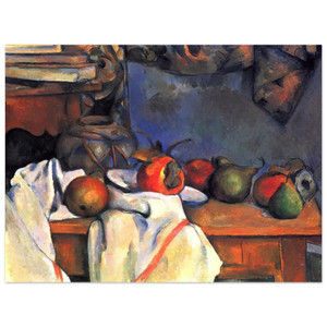 Paul Cezanne  Still Life with Pomegranate and Pears Aluminum Print