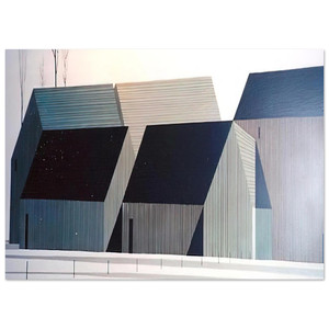 Eyvind Earle  Barns Fine Art Poster / Art Print