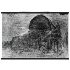 Salvador Dali CATHEDRAL UNFINISHED Matte Paper Poster with Hanger