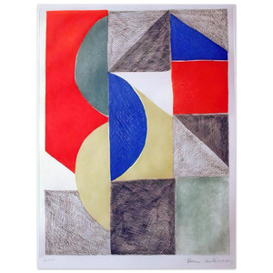 Sonia Delaunay  Abstract Composition N8 Aluminum Print