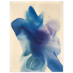 Paul Jenkins  Phenomena Astral Blue  1968 Aluminum Print