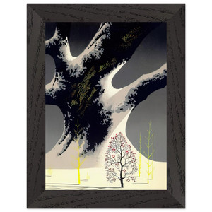 Eyvind Earle  Winter Oak Premium Wooden Framed Art Print / Poster
