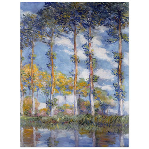 claude monet  Poplars N1 Aluminum Print