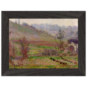 claude monet  Valley of Falaise Premium Wooden Framed Art Print / Poster