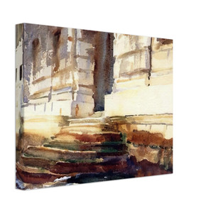 John Singer Sargent  Steps of a Palace Canvas