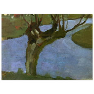 Piet Mondrian  Irrigation Ditch with Mature Willow Fine Art Poster / Art Print