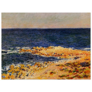 claude monet  The Big Blue at Antibes Wood Print