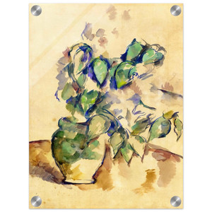 Paul Cezanne  Leaves in a Green Pot Acrylic Print