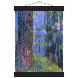 Claude Monet Weeping Willow and WaterLily Pond Matte Poster Hanger