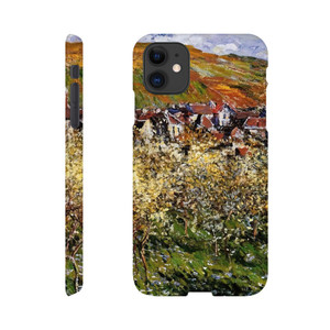 claude monet - Plum Trees in Blossom at Vetheuil Slim case