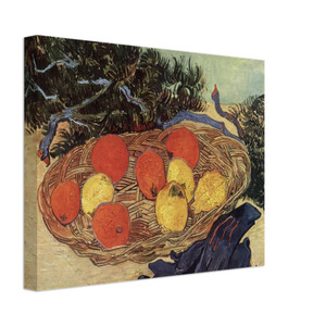 Vincent van Gogh  Still Life with Oranges and Lemons with Blue Gloves Canvas