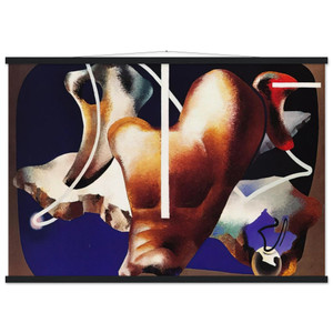 Enrico Prampolini SUPERAMENTO TERRESTRE 1932 Matte Poster with Hanger