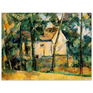 Paul Cezanne  House and Trees Wood Print
