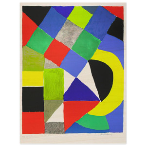 Sonia Delaunay  SQUARES Wood Print