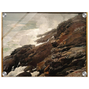 Winslow Homer  HIGH CLIFF COAST OF MAINE Acrylic Print
