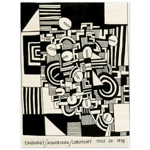 Keith Haring  UNTITLED 1978 N3 Wood Print