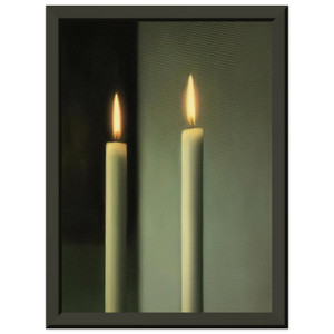 Gerhard Richter  CANDLES Premium Metal Framed Art Print / Poster