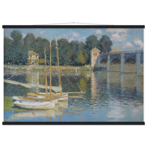 Claude Monet The Bridge at Argenteuil Museum-Quality Matte Paper Poster Hanger